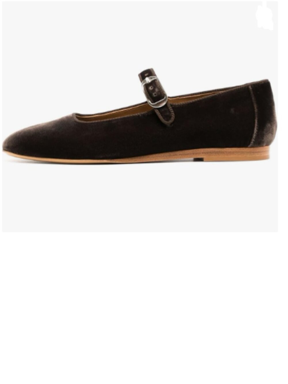Pazzion Chocolate Round Toe Mary Janes Comfortable Strap Buckled Ballet Flats